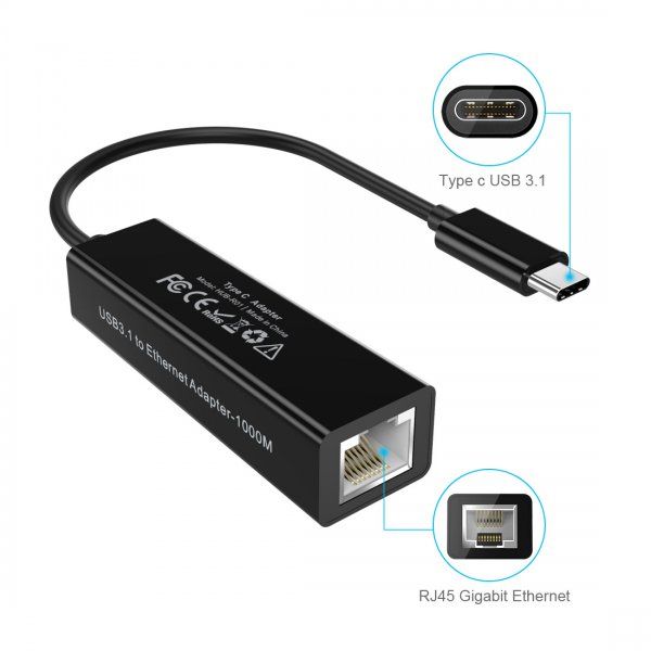  USB-C to Gigabit Ethernet Choetech (HUB-R01) -  3