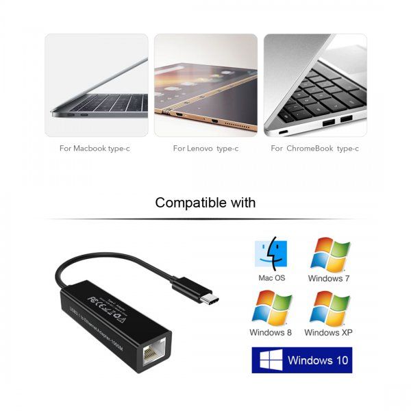  USB-C to Gigabit Ethernet Choetech (HUB-R01) -  6
