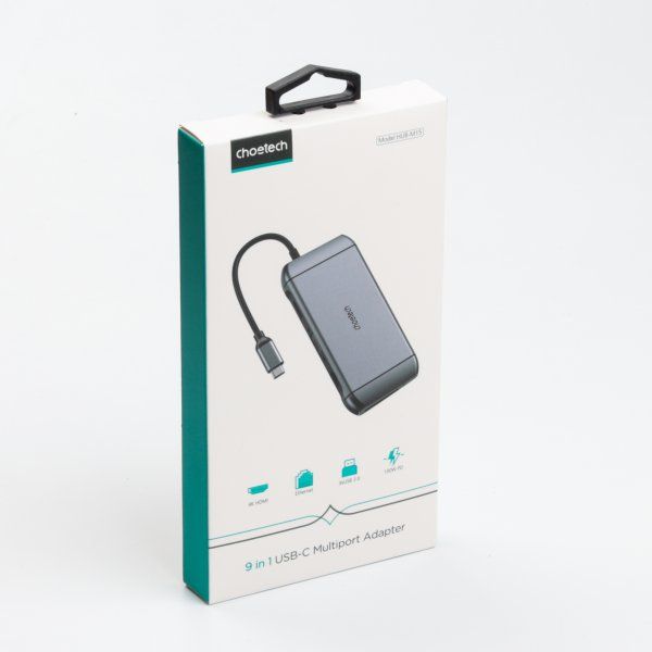 ��� ������� USB-C 9-�-1 (HDMI/VGA/���������/LAN/USB-A), ������� Choetech HUB-M15-GY - �������� 10