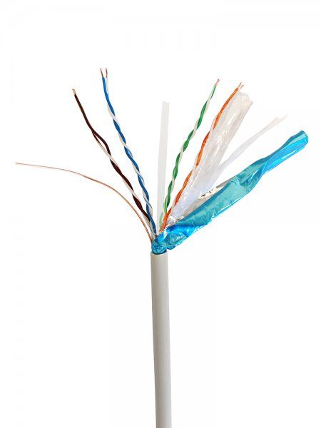 CAT6, ����������, ������� �� ���� (CCA), AWG23), ���������� �������, 305 � Cablexpert FPC-6004-SOL - �������� 1