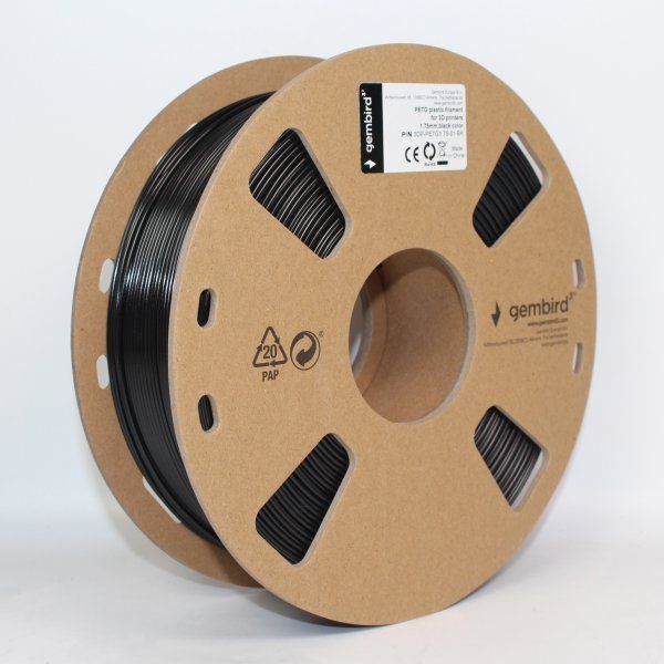 Գ������ ��� 3D-��������, PETG, 1.75 ��, ������, 1 �� Gembird 3DP-PETG1.75-01-BK - �������� 2