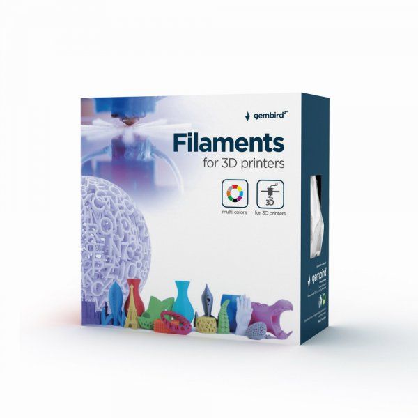 Գ������ ��� 3D-��������, PETG, 1.75 ��, ������, 1 �� Gembird 3DP-PETG1.75-01-BK - �������� 3