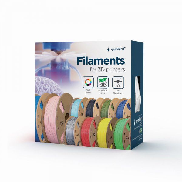 Գ������ ��� 3D-��������, PLA+, 1.75 ��, ������ Gembird 3DP-PLA+1.75-02-BK - �������� 3