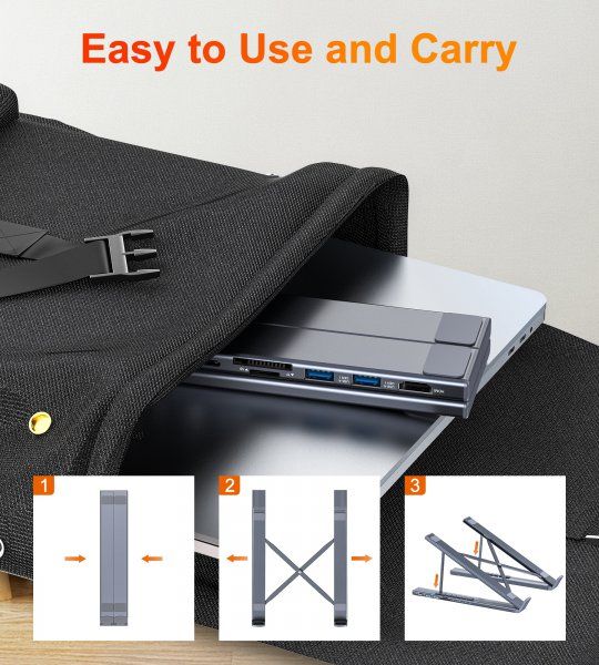 ��� ������� USB-C 7-�-1 (HDMI/PD/���������/USB-A / USB-C), ������� Choetech HUB-M48-GY - �������� 7