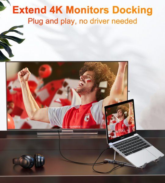 ��� ������� USB-C 7-�-1 (HDMI/PD/���������/USB-A / USB-C), ������� Choetech HUB-M48-GY - �������� 15