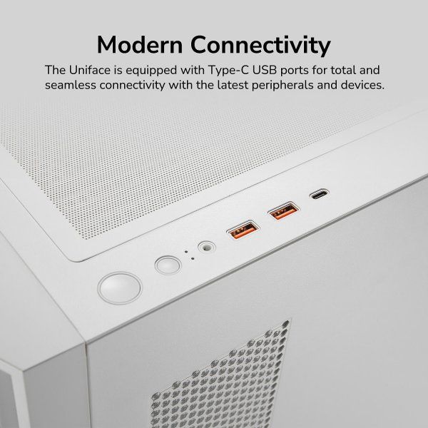 ������� ������, 2*120mm ����������� ����������������, ATX/mATX/mini-ITX, Type C x 1, USB3.0 x 2, Audio x1, ������ ���� Cougar UNIFACE White - �������� 15