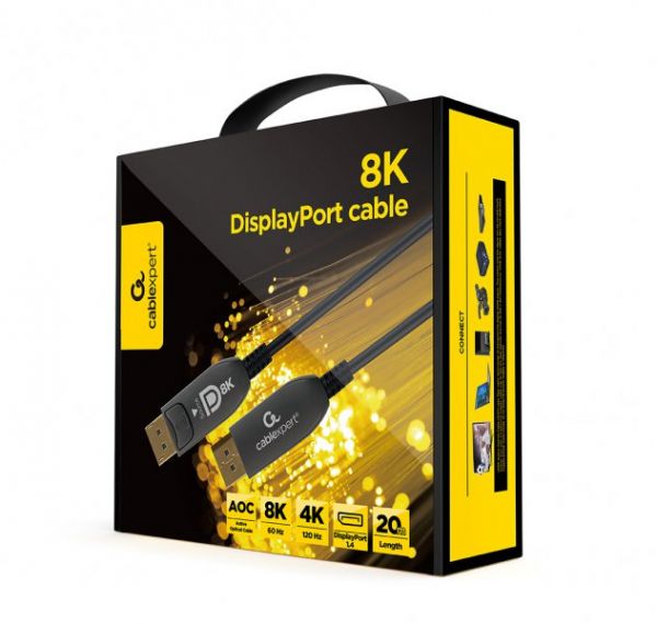 ������ �������� (AOC) DisplayPort V.1.4, 8� 60��/4� 120��, ���������� ���������, 20 � Cablexpert CC-DP8K-AOC-20M - �������� 3