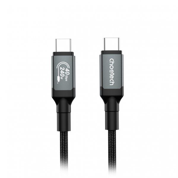 ������ USB4.Gen 3, 40 Gbps, 240w, C-����/C-����, 1.2 �, ������ Choetech XCC-1040 - �������� 1