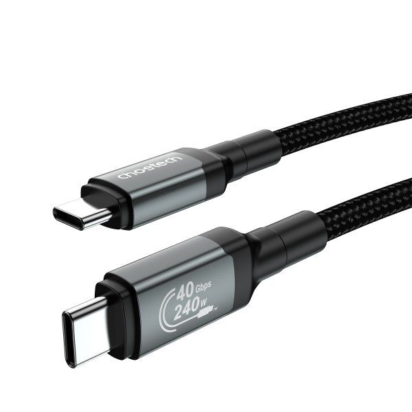 ������ USB4.Gen 3, 40 Gbps, 240w, C-����/C-����, 1.2 �, ������ Choetech XCC-1040 - �������� 2