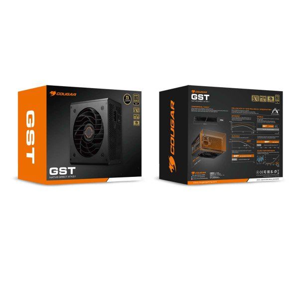 ���� �������� 850 ��, 80 Plus Gold, ATX 3.1, 120 �� HDB Fan, 8 SATA + 6 PCI-E Cougar GST850 - �������� 9