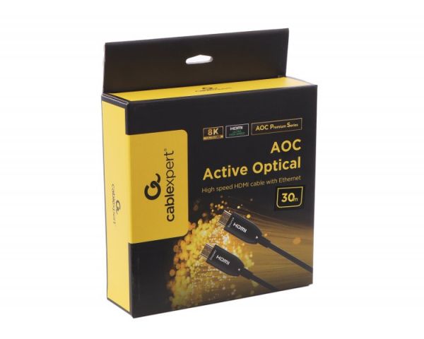   (AOC) HDMI V.2.1, 8 60/4 144,  , 30  Cablexpert CCBP-HDMI8K-AOC-30M-EU -  2