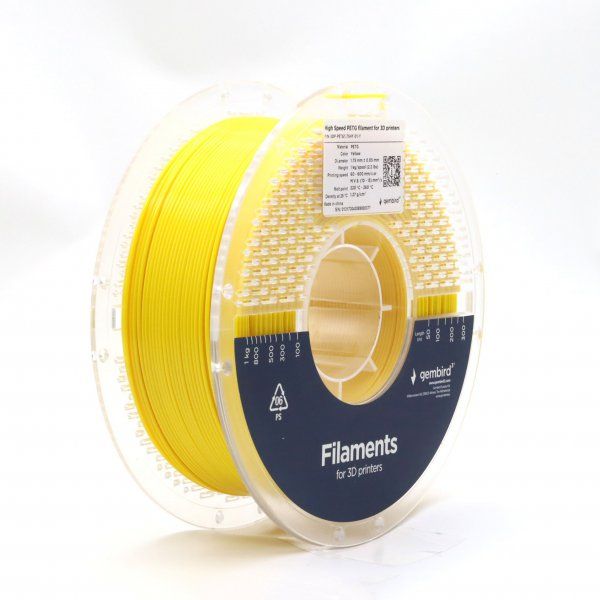 Գ������ ��� 3D-��������, PETG, 1.75 ��, ������, 1 �� Gembird 3DP-PETG1.75-01-Y - �������� 1