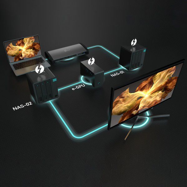   USB-C 11--1 (Thunderbolt/PD//USB-A/USB-C),  J5create JTD562-EN -  7