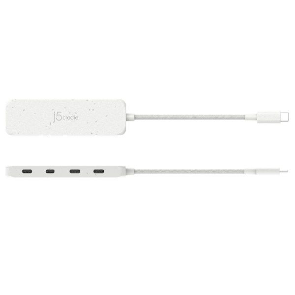  USB 3.2, 10Gbps, USB-  4 USB-,  J5create JCH345EW-N -  4