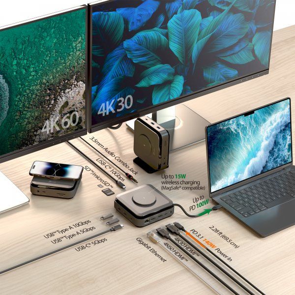 ��� ������� USB-C 10-�-1 (HDMI/PD/USB-A/USB-C/LAN) J5create JCD3199-N - �������� 6