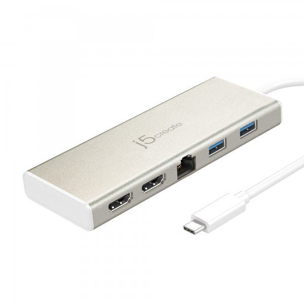 ��� ������� USB-C 6-�-1 (HDMI/PD/USB-A/USB-C/LAN) J5create JCD381-N - �������� 1