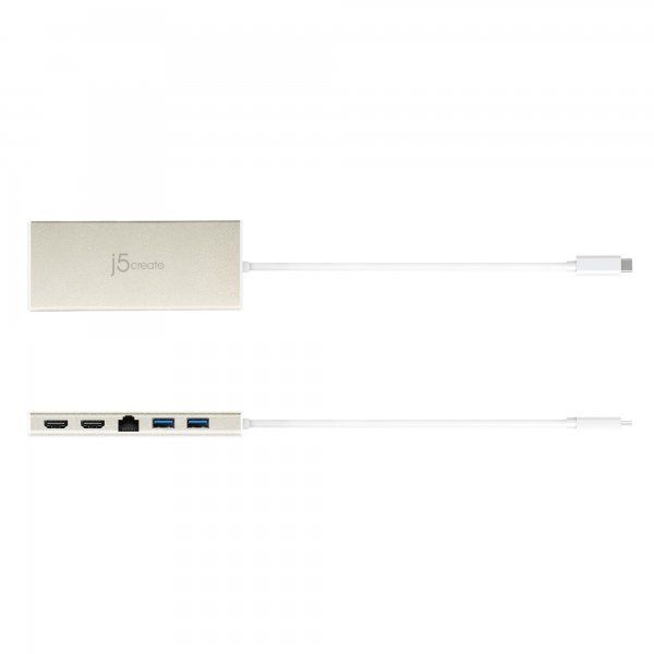 ��� ������� USB-C 6-�-1 (HDMI/PD/USB-A/USB-C/LAN) J5create JCD381-N - �������� 2