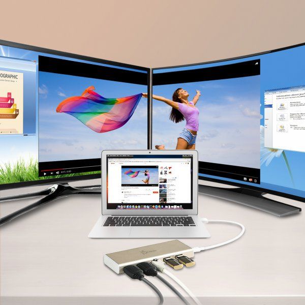 ��� ������� USB-C 6-�-1 (HDMI/PD/USB-A/USB-C/LAN) J5create JCD381-N - �������� 5