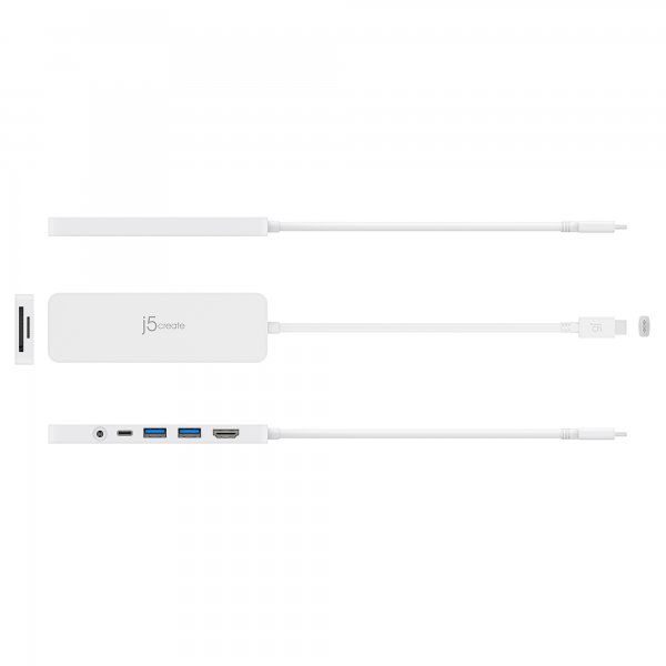 ������������� USB-C 6-�-1 (���/HDMI/���������/����), ���� J5create JCD373-N - �������� 2