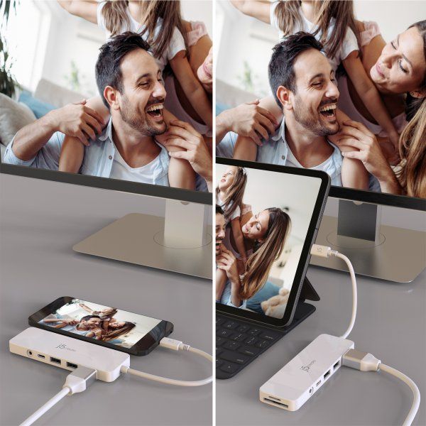 ������������� USB-C 6-�-1 (���/HDMI/���������/����), ���� J5create JCD373-N - �������� 7