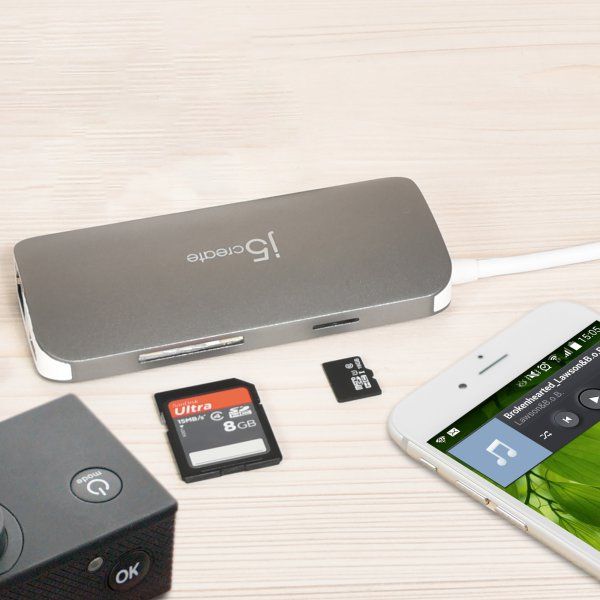 ��� ������� USB-C 9-�-1 (���/HDMI/PD/���������), ���� J5create JCD383-N - �������� 4