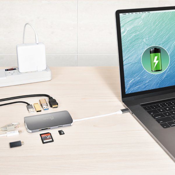 ��� ������� USB-C 9-�-1 (���/HDMI/PD/���������), ���� J5create JCD383-N - �������� 7