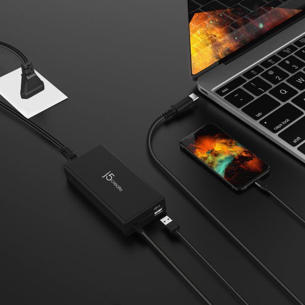 ��������� �������� �������, 1 USB-A / 1 USB-C, 100��,/PD J5create JUP2290C-EN - �������� 5