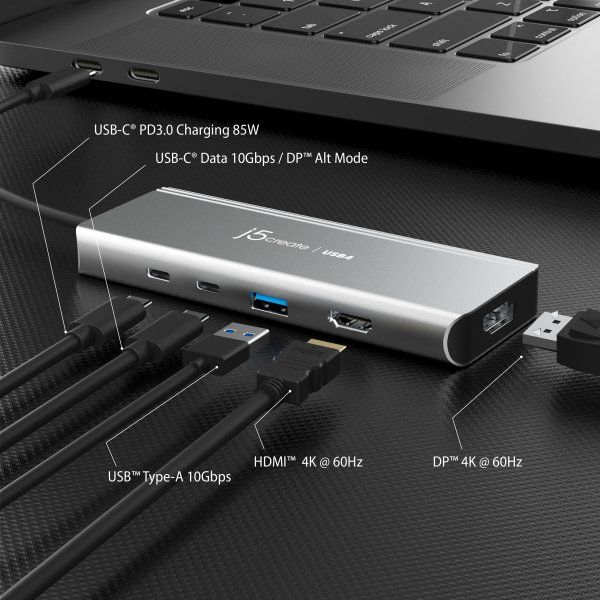 ������������� 7-�-1 (���/HDMI/DP/PD/���������), ���� J5create JCD401-N - �������� 4