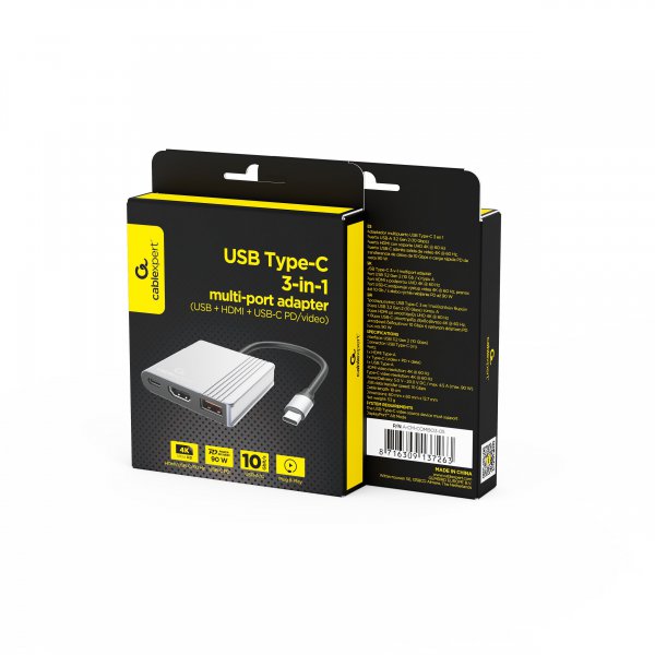 ��� ������� USB-C 3-�-1 (USB/HDMI/PD), ���� Cablexpert A-CM-COMBO3-05 - �������� 5