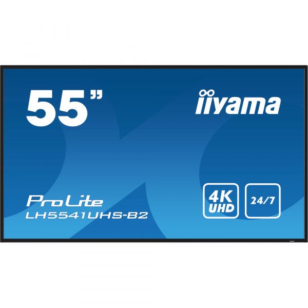 IIYAMA 54.6" 16:9  IPS UHD �� ������, 18/7, ��������,  1xVGA/3xHDMI/1xRS232/1xLAN/1xUSB 2.0, ��������� �� LH5541UHS-B2 - �������� 1