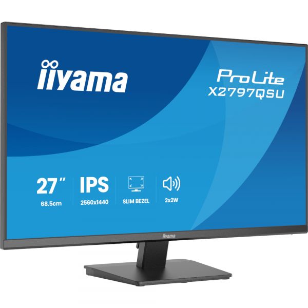 IIYAMA 27" 16:9 IPS �� �������, 2560�1440, 1 �� (MPRT), 7 5 ��, 350 ��/�2, Adaptive Sync, 2xHDMI 1.4/1xDP 1. X2797QSU-B1 - �������� 4