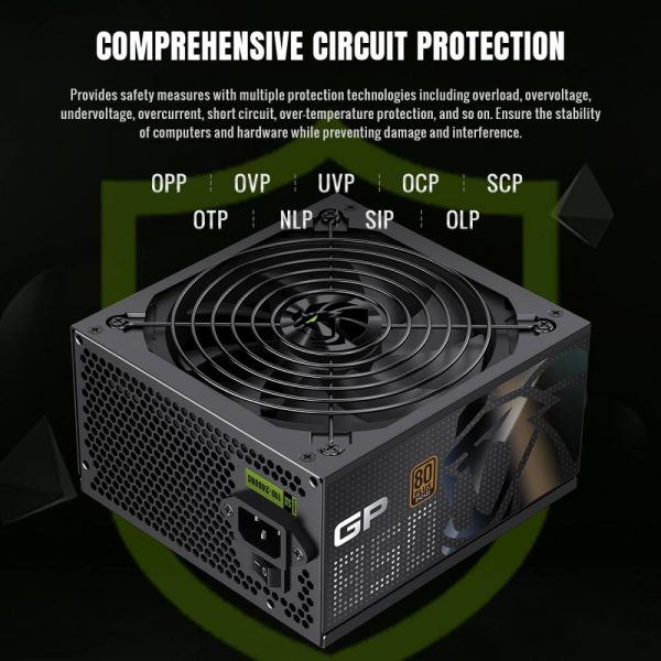 GAMEMAX ���� �������� ATX 850W, 80+ Bronze, 140mm Ultra Si lent Fan OVP / UVP/ SIP / OCP/ OLP/ OPP/ SCP GP 850B - �������� 5
