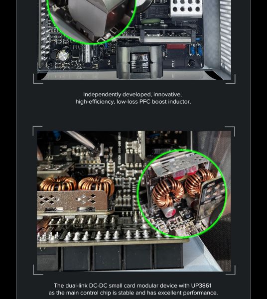 GAMEMAX   ATX 1050W, 80+ Platinum ,fan 135mm,f ully modular OTP, OCP, SCP, OVP, UVP, OPP GX-1050 PRO BK(ATX3.1PCIe5.1) -  20