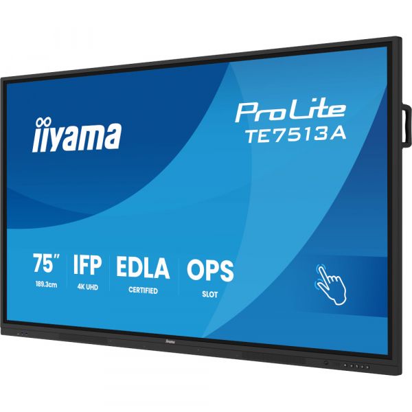 IIYAMA 75" 16:9  ������������� IPS UHD �� ������, 18/7,   450 ��/�2, �� ������ 14, 8GB/128GB, IR PureTouch TE7513A-B1AG - �������� 6