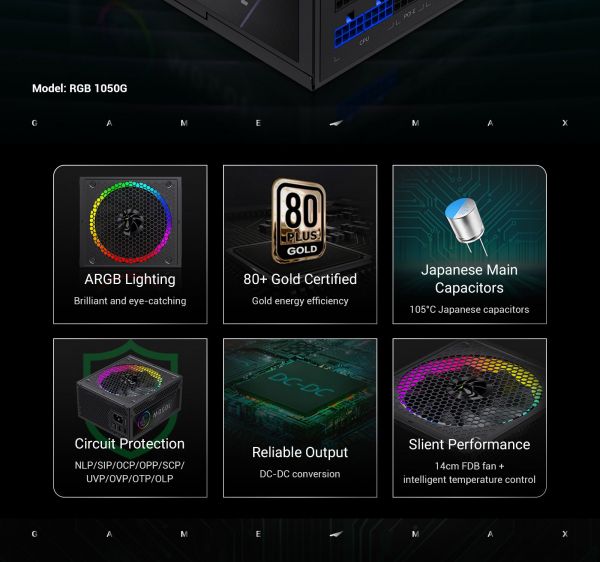   GAMEMAX RGB 1050G -  13