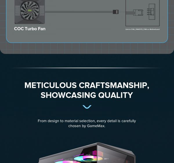 GAMEMAX ������ ����'������� Midi ATX ��� ����� ��������  ATX,ATX, M-ATX,ITX, Tempered Glass,Mesh,USB2.0x1,U Vista COC AB - �������� 24