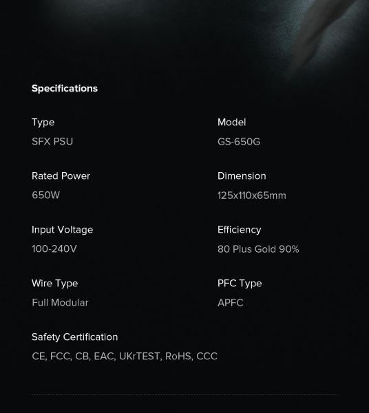 ���� �������� GAMEMAX GS-650G Black - �������� 34