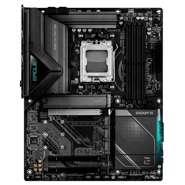 GIGABYTE M���������� ����� sAM5 AMD X870E HDMI/2xUSB4 4xM.2  5GbE LAN mATX  X870E EAGLE WIFI7 - �������� 1