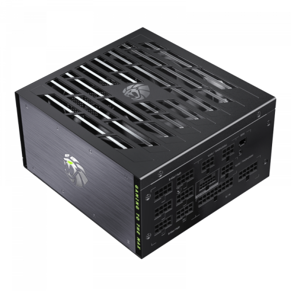 GAMEMAX   ATX 3.1 & PCIe5.1_ 1200W, 80+ Platin um,135mm,fully modular ,Japanese 105C and solid c Lion core 1200P -  12