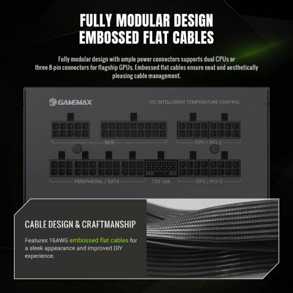   GAMEMAX GX PRO 1050G -  8