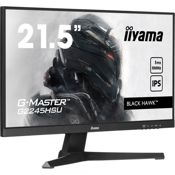 IIYAMA 21.5" 16:9 ������� IPS �� �������, 1920�1080, 1 ��  (MPRT), 100 ��, Adaptive Sync, 1xHDMI 1.4/1xDP 1. G2245HSU-B2 - �������� 2