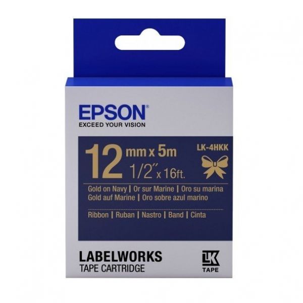 EPSON Tape - LK4HKK Ribbon Gold/Navy (C53S654002) - �������� 1