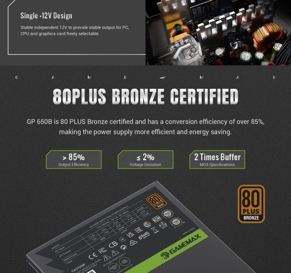   GAMEMAX GP 650B -  12