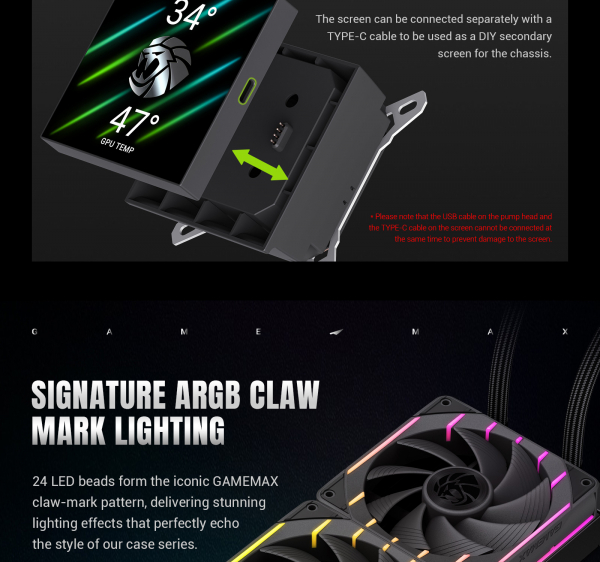 ������� �������� ����������� GAMEMAX HAILSTORM 360 BK - �������� 16