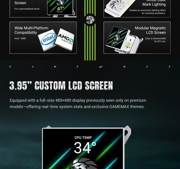 ������� �������� ����������� GAMEMAX HAILSTORM 360 WH - �������� 13