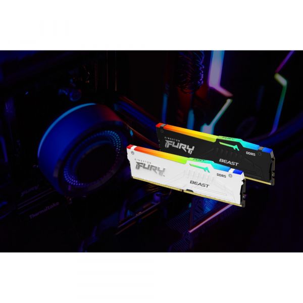 KINGSTON  ' 32Gb DDR5 6000MHz Fury Beast White  RGB (2x16) EXPO+XMP KF560C36BWE2AK2-32 -  6