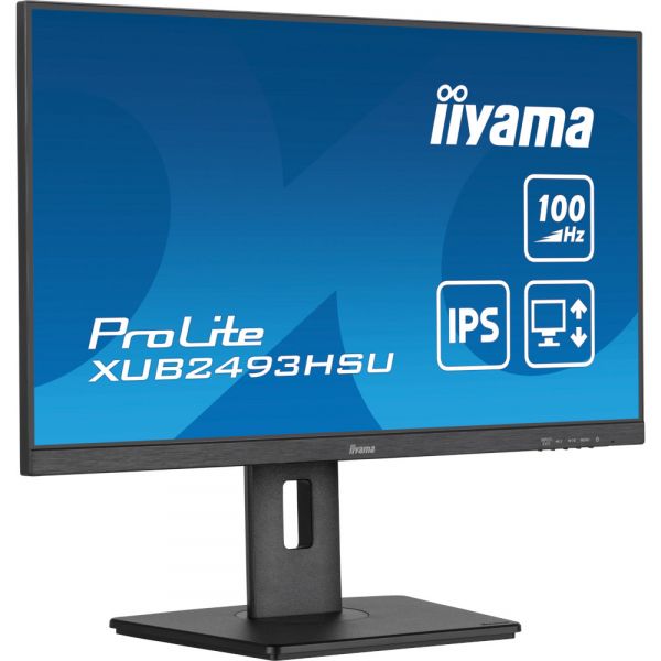 IIYAMA 27" 16:9 IPS �� �������, 1920�1080, 1 �� (MPRT), 3 00  ��/�2, 100 ��, Adaptive Sync, 1xHDMI 1.4/1xDP  XUB2493HSU-B7 - �������� 4