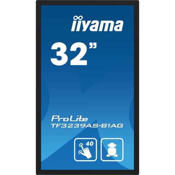 IIYAMA 31.5" 16:9  ��������� IPS FHD �� ������, 24/7,  5 00 ��/�2,  ����������-�������� ���������, �� Andr TF3239AS-B1AG - �������� 2