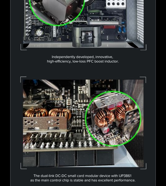 GAMEMAX ���� �������� ATX 750W, 80 Gold,fan 135mm,fully mo dular OPP, OVP, UVP, OCP, OTP, SCP GX-750 PRO WH(ATX3.1PCIe5.1) - �������� 20