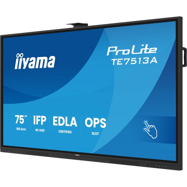 IIYAMA 75" 16:9  ������������� IPS UHD �� ������, 18/7,   450 ��/�2, �� ������ 14, 8GB/128GB, IR PureTouch TE7513A-B1AG - �������� 7